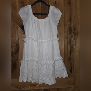 Elegant White Lace Dress